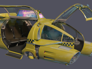 3D Air TAXI model 3D Model