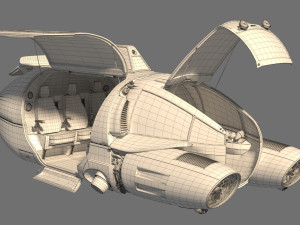 3D Air TAXI model 3D Model