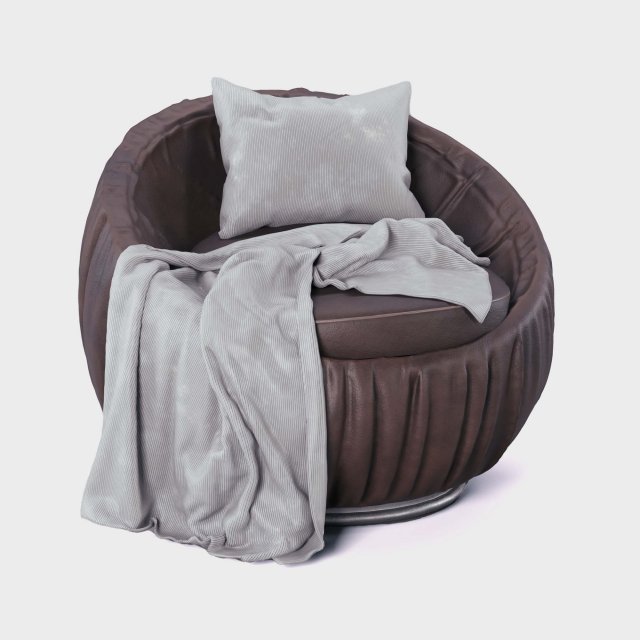 Modern leather armchair Modèle 3D .c4d .max .obj .3ds .fbx .stl .blend 