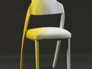 SolidwoodWalnutDiningChair 3D 模型