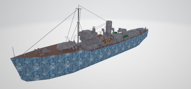 Ship Modello 3D .c4d .max .obj .3ds .fbx .stl .blend 