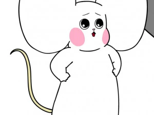 Sumdang mouse animal friends Korean anime character 3D Model