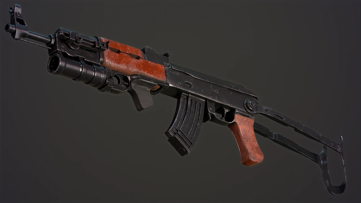 AKSGP-25 3D Model .c4d .max .obj .3ds .fbx .stl .blend 