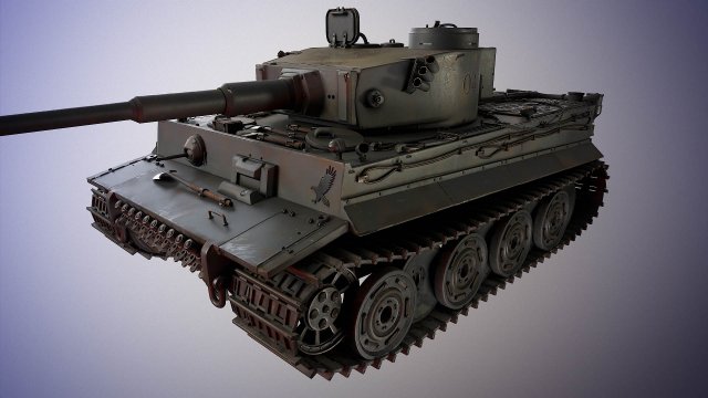 Tiger I 3D Model .c4d .max .obj .3ds .fbx .stl .blend 