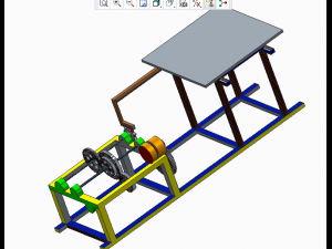 Road power generator 3D Modell
