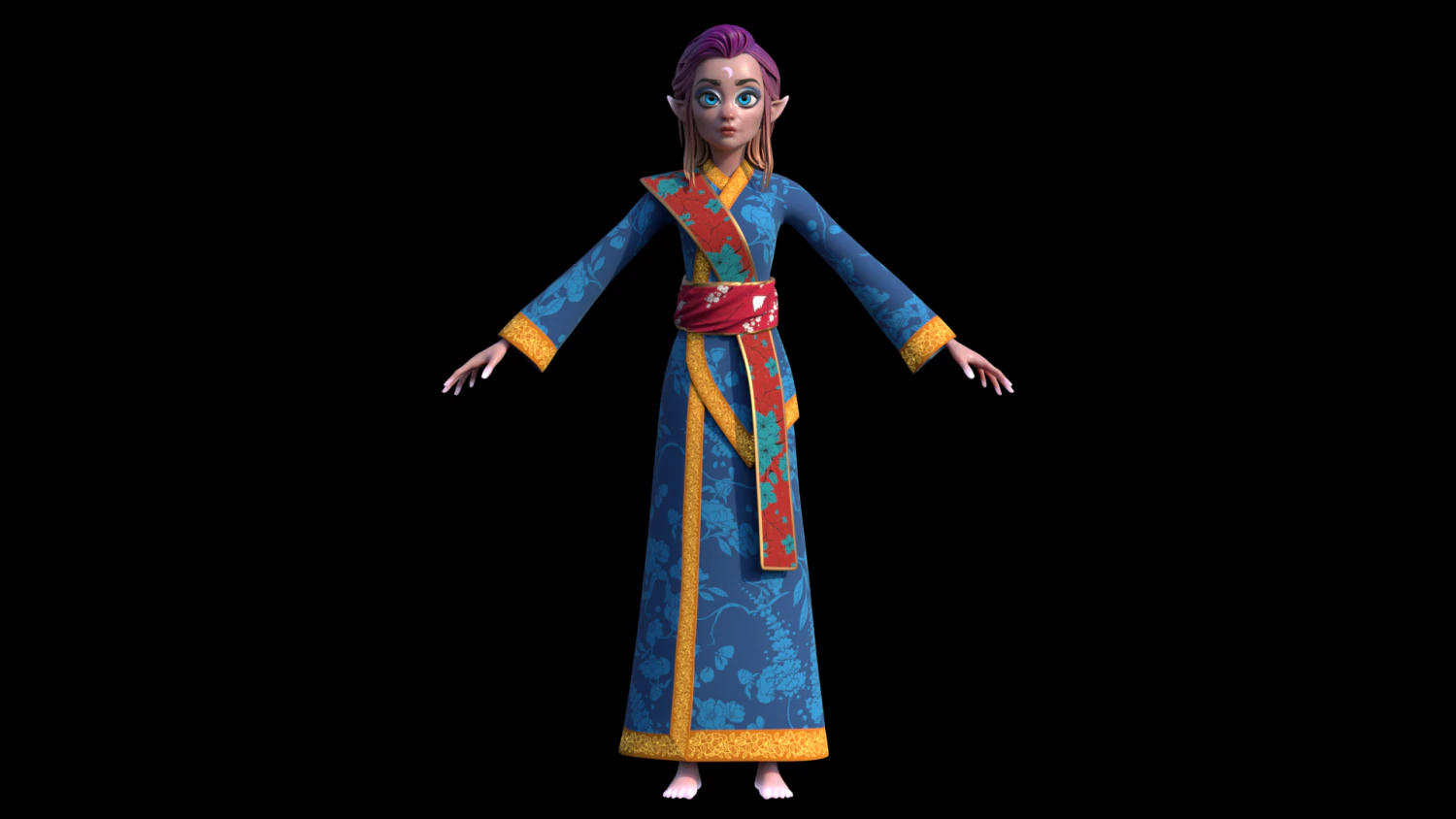 Night Elf 3D Model .c4d .max .obj .3ds .fbx .stl .blend