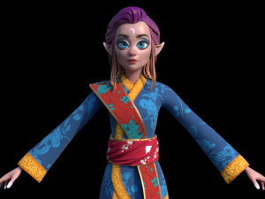Night Elf Model 3D