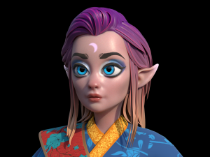 Night Elf Model 3D