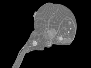 Pilot Helmet 3D Model