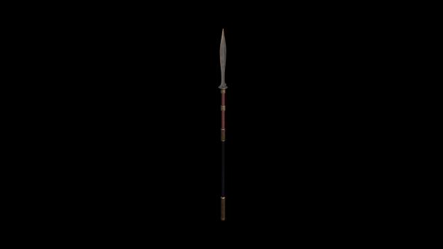 Spear 3D Model .c4d .max .obj .3ds .fbx .stl .blend 