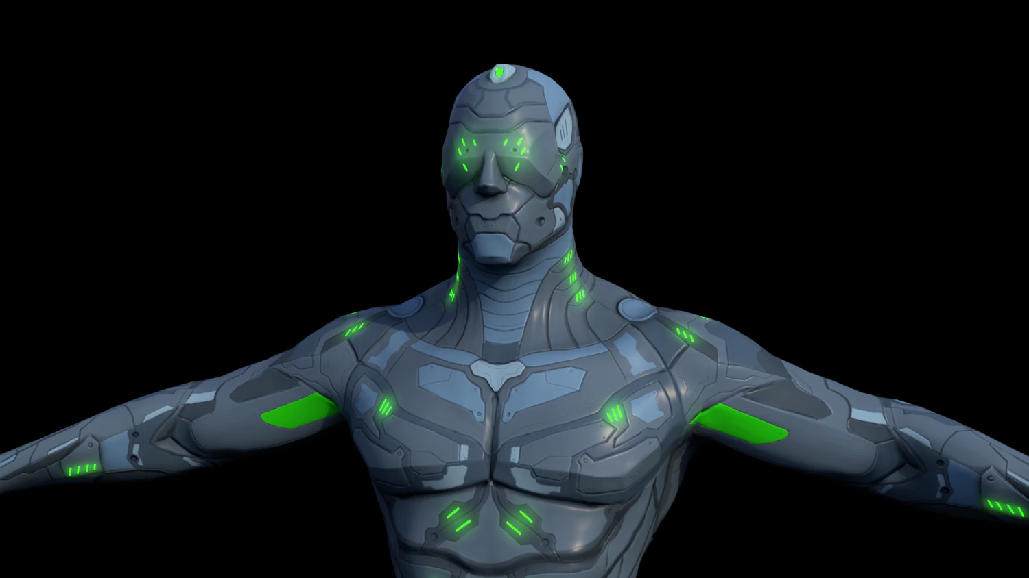 Character - Gunner 3D Model .c4d .max .obj .3ds .fbx .stl .blend 
