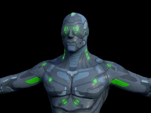 キャラクター - ガンナー 3Dモデル