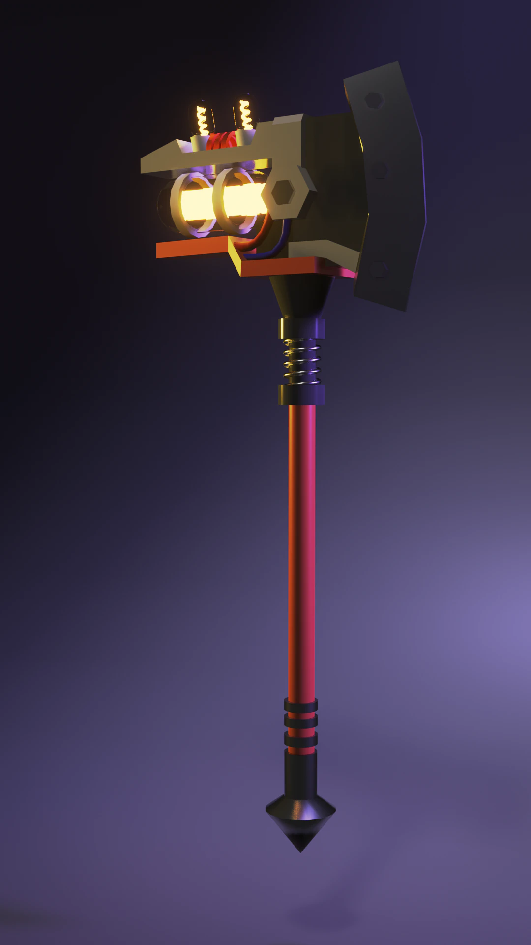 Axe low poly 3D Model .c4d .max .obj .3ds .fbx .stl .blend