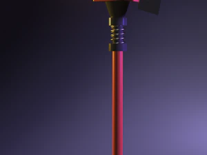 Topór niski poli Model 3D