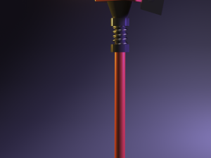 Axe low poly 3D 모델
