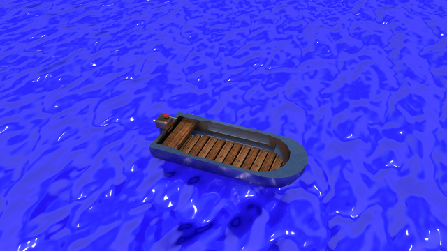 Motor boat 3D Model .c4d .max .obj .3ds .fbx .stl .blend 