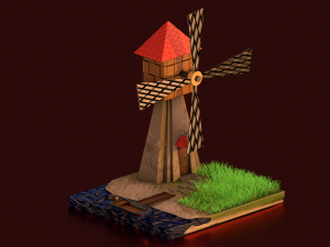 Windmill 3D Model