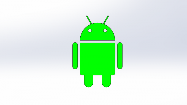 Android logo Modèle 3D .c4d .max .obj .3ds .fbx .stl .blend 
