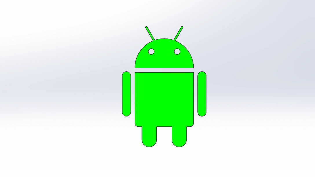 Android logo 3D Model .c4d .max .obj .3ds .fbx .stl .blend 