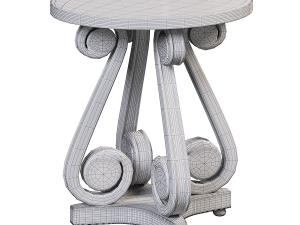 FurnitureMelangeLunaAccentTable Model 3D