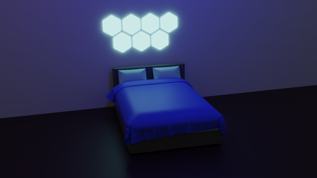 Bed 3D Model .c4d .max .obj .3ds .fbx .stl .blend 