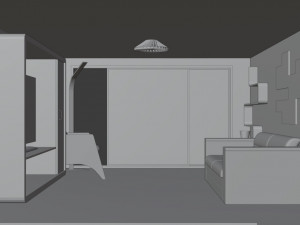 Loft style room 3D Модель