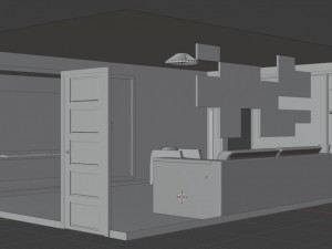 Loft style room 3D 模型