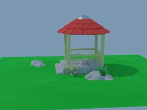 Roman gazebo 3D Model