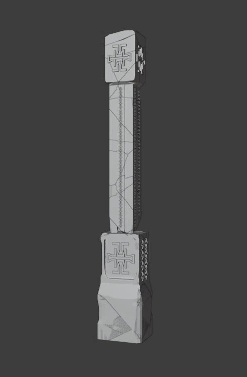 Column 3D Model .c4d .max .obj .3ds .fbx .stl .blend 