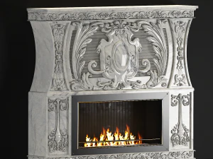 Klassischer Kamin 3D Modell