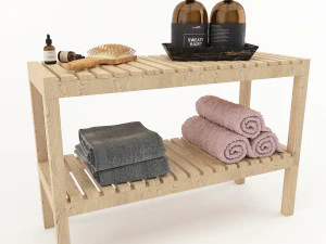 बाथरूम सेट 3D मॉडल