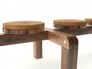 Modern bench Modelo 3D