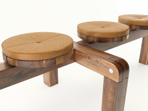 Modern bench Modelo 3D
