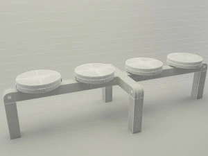 Modern bench 3D Model