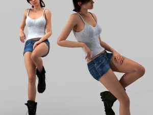 Charakter kate1 3D Modell