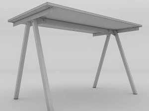 Table TROTTEN IKEA 3D Model