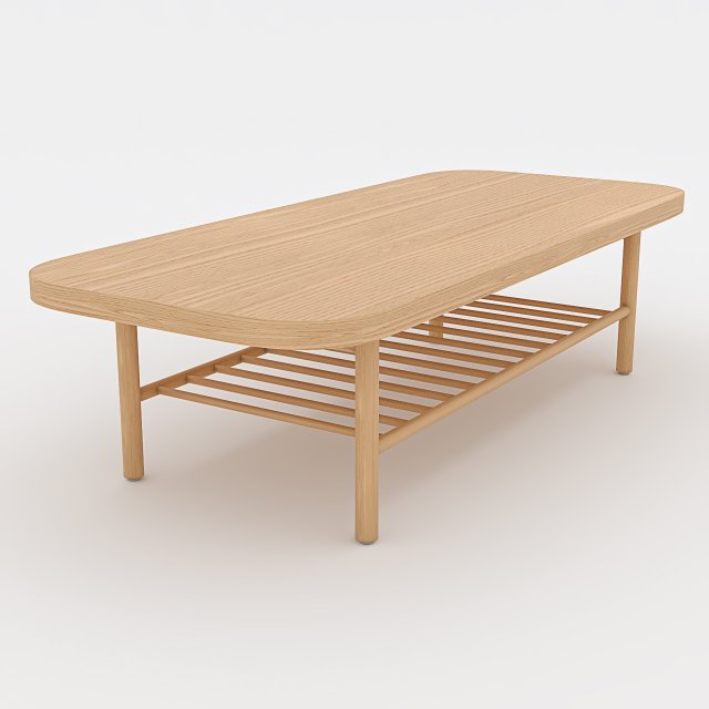 Coffee table LISTERBY IKEA 3D Model .c4d .max .obj .3ds .fbx .stl .blend 