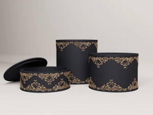 Set of decorative boxes with lids 3D Print Model