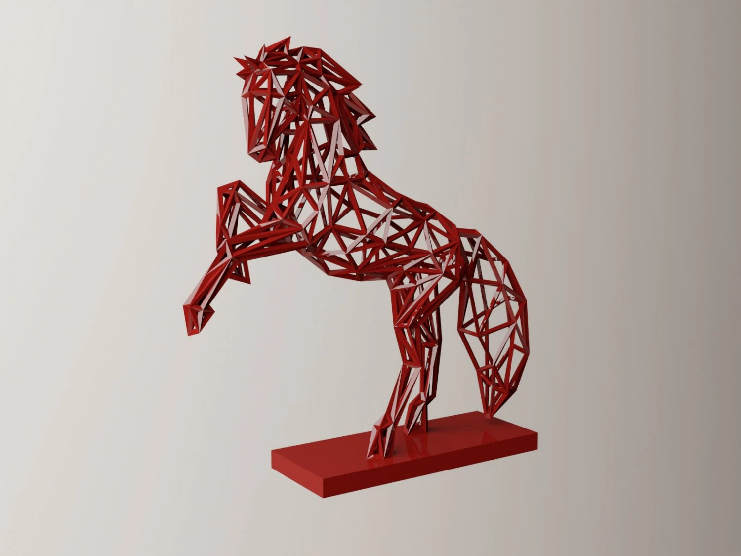 Horse sculpture 3D Print Model .c4d .max .obj .3ds .fbx .stl .blend