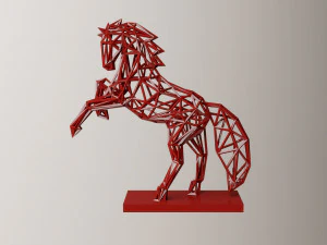 Horse sculpture 3D Print Model