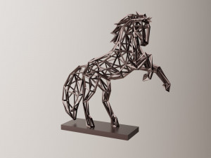 Horse sculpture Modello di stampa 3D