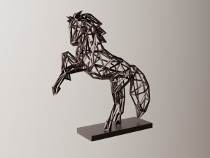 Horse sculpture Modello di stampa 3D