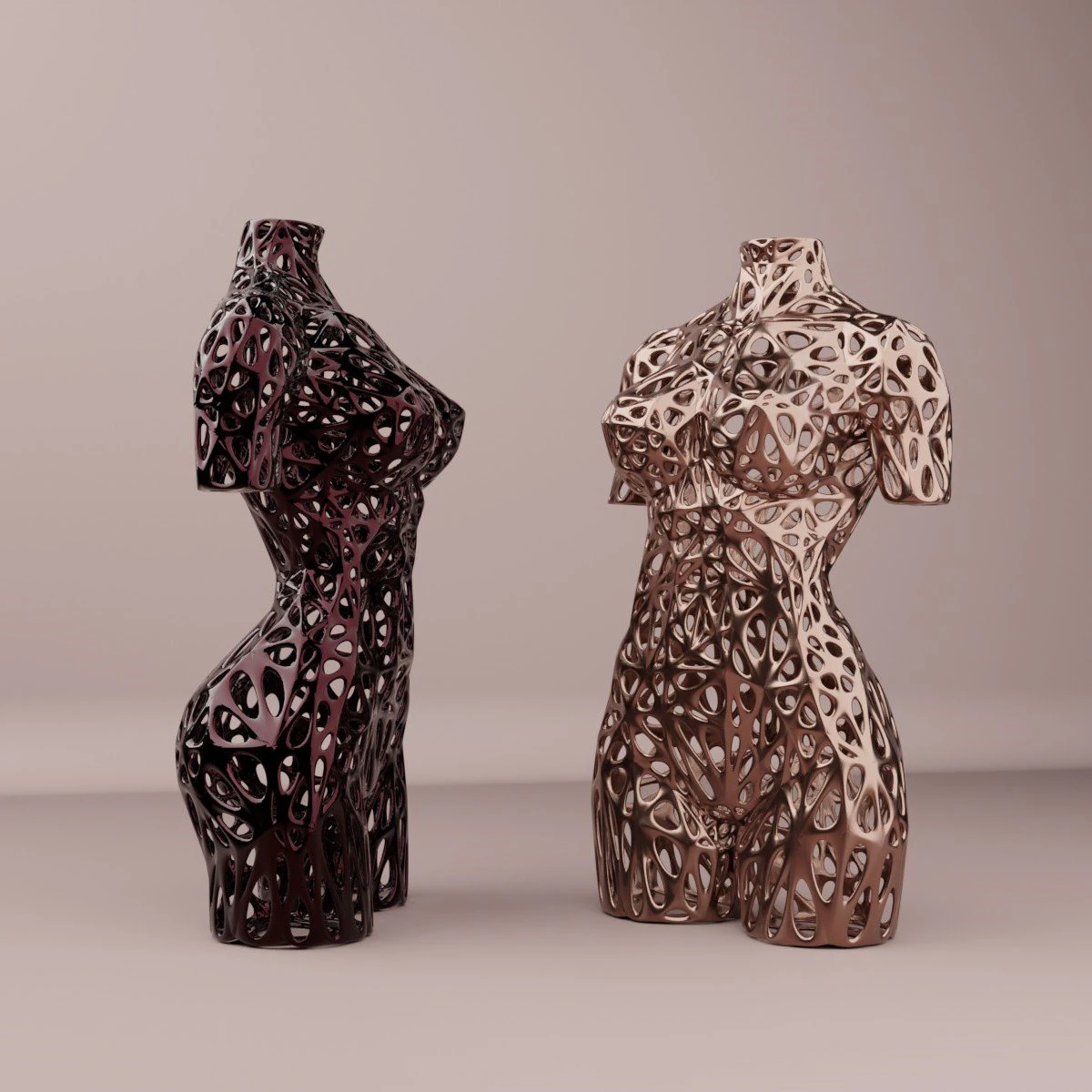 Woman torso sculpture 3D Print Model .c4d .max .obj .3ds .fbx .stl .blend 