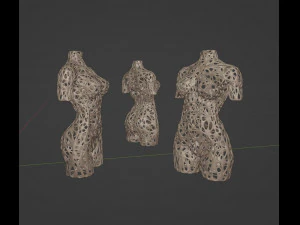 Woman torso sculpture 3D Print Model