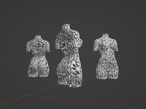 Woman torso sculpture 3D Print Model