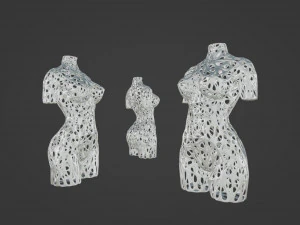 Woman torso sculpture 3D Print Model