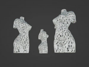 Woman torso sculpture 3D Print Model