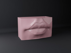 Lips pot-organizer-vase 3D-printmodel