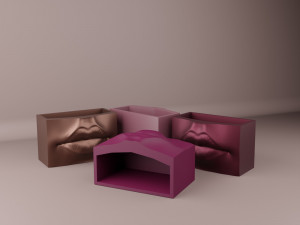 Lips pot-organizer-vase 3D-printmodel