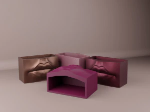 Lips pot-organizer-vase 3D Print Model